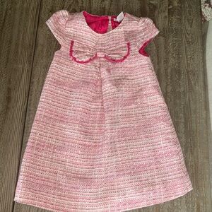 Janie and Jack pink textured dress